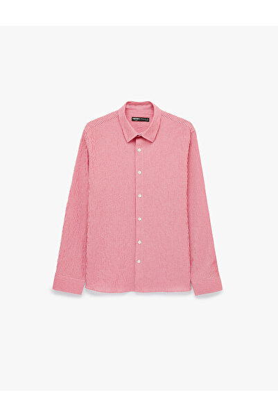 Koton Classic Collar Striped Regular Fit Long Sleeve Shirt