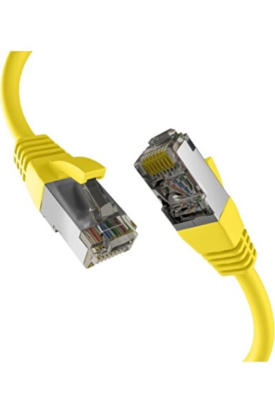 EFB Cablu patch RJ45 CAT8.1 galben 0,25m S/FTP PIMF