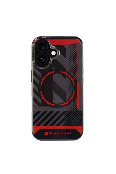 Audi IML Sport MagSafe iPhone 16 6.1 " negru/negru carcasă rigidă AUS-IMLMIP1...