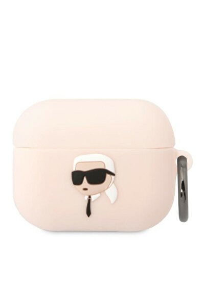 Karl Lagerfeld KLAPRUNIKP Apple AirPods Pro cover pink Silicone Karl Head 3D