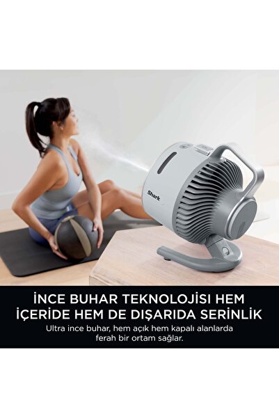 Shark Flexbreeze HydroGo Serinletici Buharlı Fan - Dove