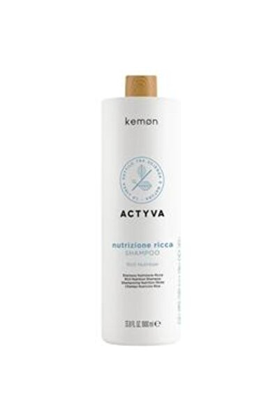 Kemon Sampon de Hidratare Intensa - Actyva Nutrizione Ricca Shampoo, 1000 ml