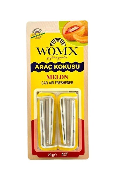 WOMX Melon (Kavun) Klipsli Oto Kokusu - Araç Havalandırma Izgara Tipi Tatlı M...