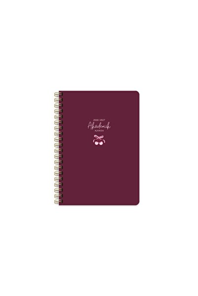 KESKİN COLOR Agendă Academică Spiralată Keskin A5 - Kiraz