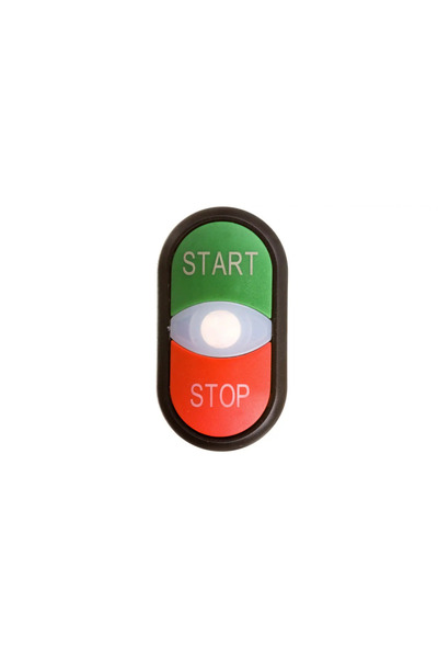 Eaton Buton dublu verde/roșu START-STOP cu iluminare de fundal automată M22S-...