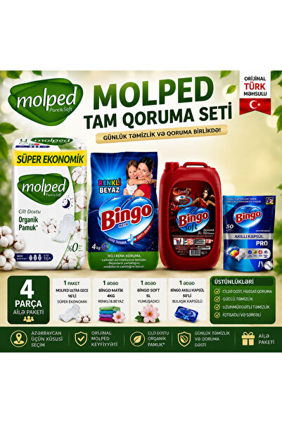 Molped Pure Soft Ultra Night 16-Pack Bngo Soft 5L Bngo Matik 4 kg Bngo Smart ...