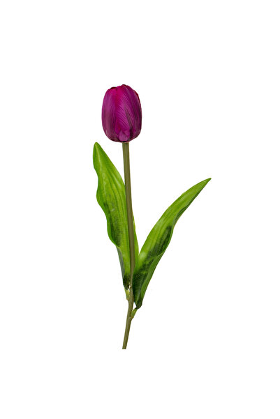 Zumzeria Floare artificială cu tulpină lungă, lalea mov, 55cm