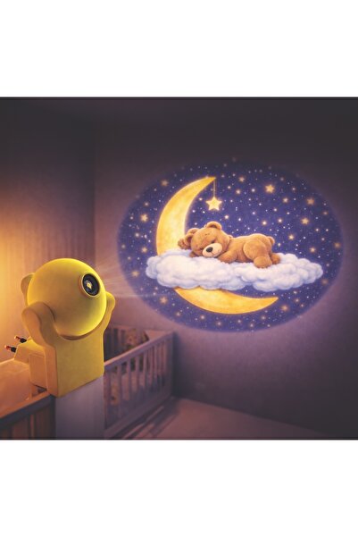Petrix 34634 LED PROJEKTÖR AYI FİGÜRLÜ GECE LAMBASI GECE SENSÖRLÜ