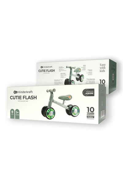 Kinderkraft BALANCE BIKE CUTIE FLASH, GREEN