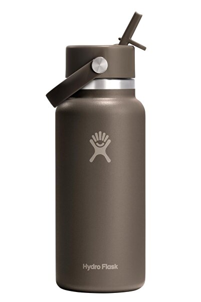 Hydro Flask Geniş Kapak Pipetli Termos 946 ml (32 Oz) - Sandpiper Kahverengi