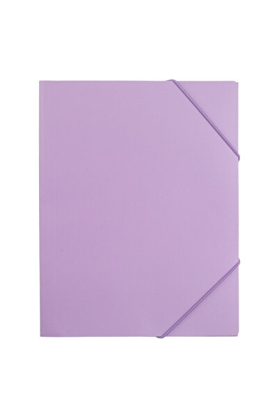 Zumzeria Purple Cardboard Folder with Elastic 24x31cm