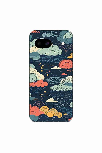 OEM Husa compatibila cu Google Pixel 8A Silicon Gel Tpu Model Mystic Night Sky