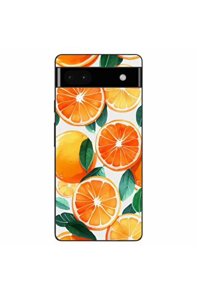 OEM Husa compatibila cu Google Pixel 6A Silicon Gel Tpu Model Oranges