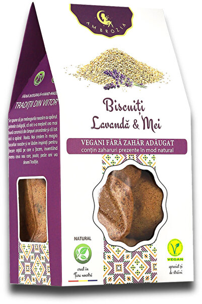 Ambrozia Biscuiți Lavandă & Mei - 130g -