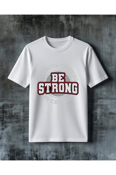 COMVİCHO Be Strong Training Printed Oversize T-Shirt