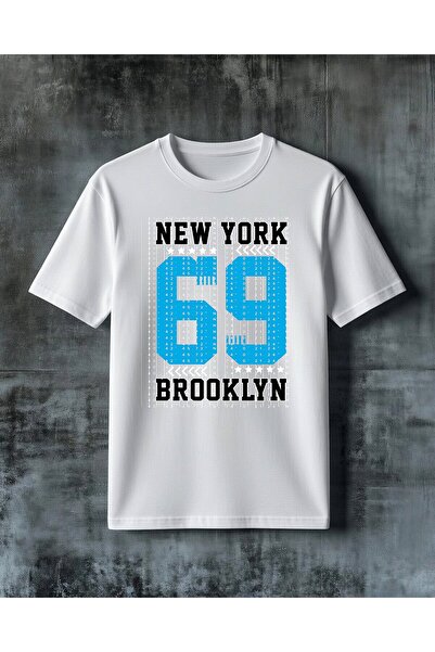 COMVİCHO New York Brooklyn Printed Oversize T-Shirt