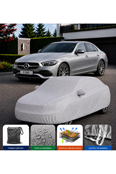 COCEM Mercedes C200 Premium Araç Brandası Su Geçirmez UV Korumalı Tam Koruma ...