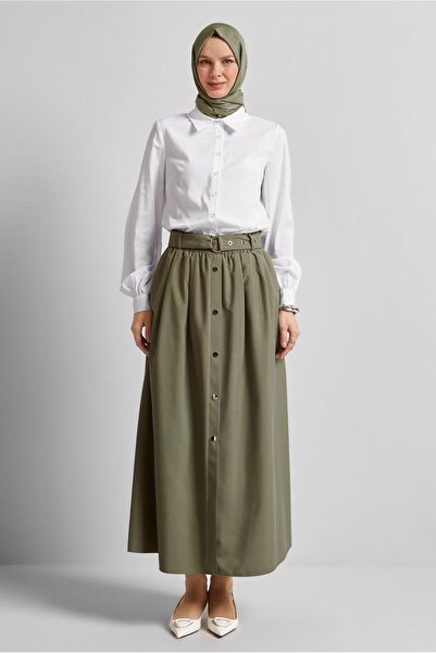 Alvina Shirt Collar Bluz 45604