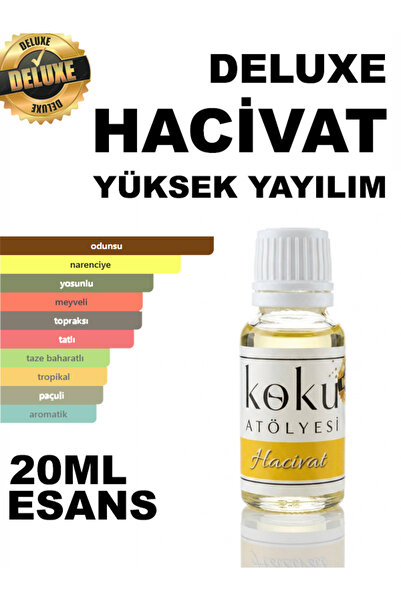 KokuAtölyesi Hacıvat Deluxe 20 ml Erkek Parfüm Esansı Odunsu Narenciye Ananas...