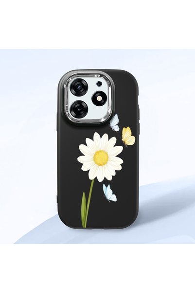 ucuc Tecno Spark 10 Pro(Ki7) Compatible Black Silicone Case with Shock-Absorb...