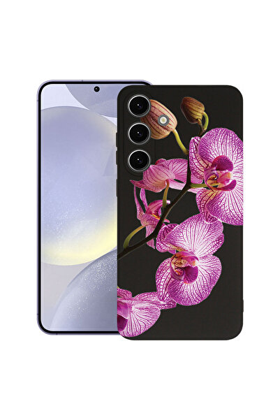 bestcase Ултра тънък TPU калъф за Samsung Galaxy S26, Флорален - Розова орхид...