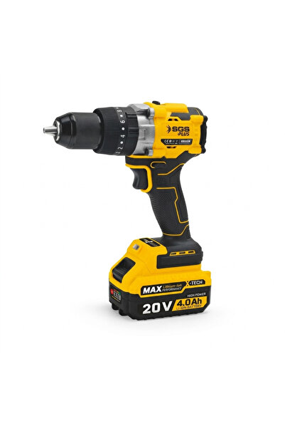 SGS SGS5533 AKÜLÜ DARBELİ MATKAP SETİ 20 VOLT - 4 AMPER - 130 NM TORK ( KÖMÜR...
