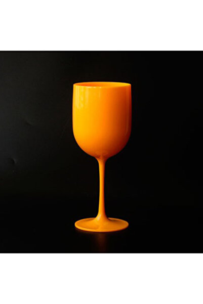 Choice Orange Reusable Champagne Flutes Glasses PP Plastic Wine Glasses Dishw...
