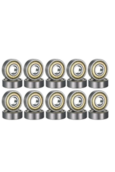 Choice 20pcs Carbon Steel 608ZZ/RS Deep Groove Ball Bearings ABEC‑7, 8x22x7mm...
