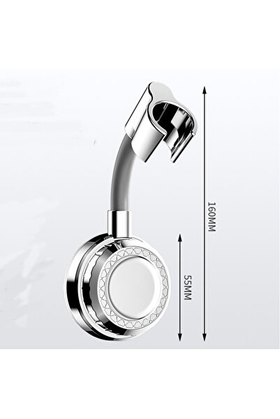 Choice silver No-drill Shower Head Holder Adjustable Self Adhesive Showerhead...