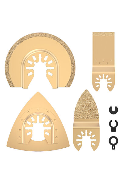 Choice 4PCS 4Pcs Diamond Oscillating Saw Blade Set Quick Release Mixed Oscill...