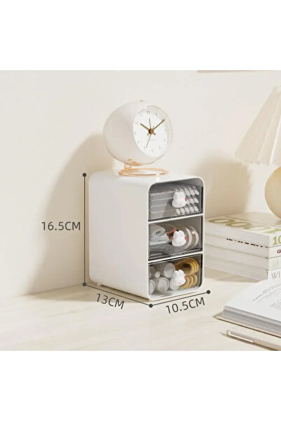 Choice white-s Desktop Drawer Box Desk Pen Holder Hair Accessories Storage Sh...