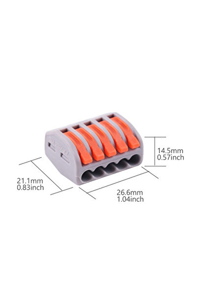 Choice1 100 PCS 215 30/100pcs Wire Connector Electric Strip Connectors Mini C...