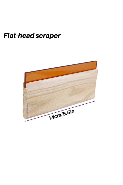 Choice 14cm Flat Screen Printing Squeegee with Wooden Anti-Slip Handle, High-...