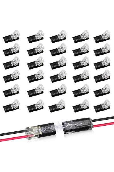 choice2 30pcs 100pcs Double-Wire Plug-in Connector Led Light Strip Connectors...