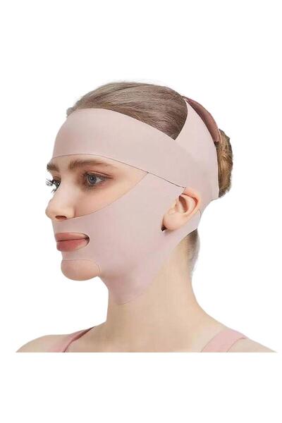 Choice1 Pink Breathable V-Shape Face Lifting Bandage Tighten & Firm Chin, Red...