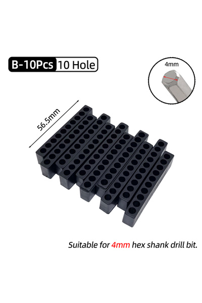 Choice7 B-10Pcs 10 Hole 8/10Pcs Set 6/8/10/12/15 Holes 6.35mm/4mm Hex Shank S...
