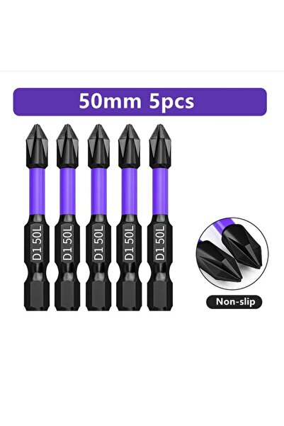 Choice9 طقم مفكات مغناطيسية 5 قطع 50 مم PH2 فيليبس 25-150 مم مضاد للانزلاق وم...