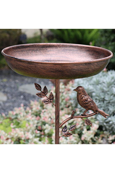 Choice Vintage cast iron bird bath and feeder combination, outdoor rust-proof...