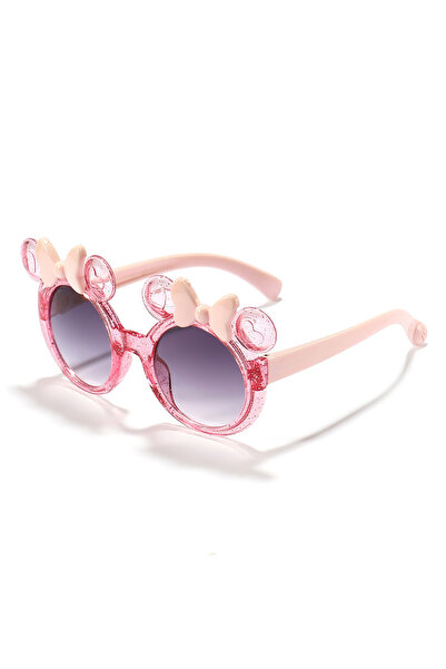 Choice1 pink 2025 Cartoon Cute Photo Concave Shaped Glasses Children's Bow Ca...