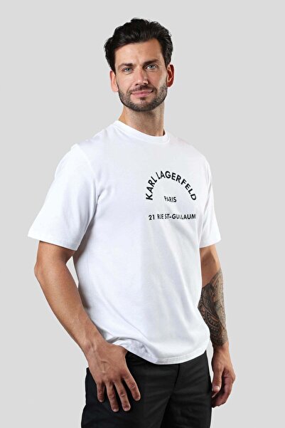 KARL LAGERFELD JEANS T-SHIRT WHITE RELAXED FIT