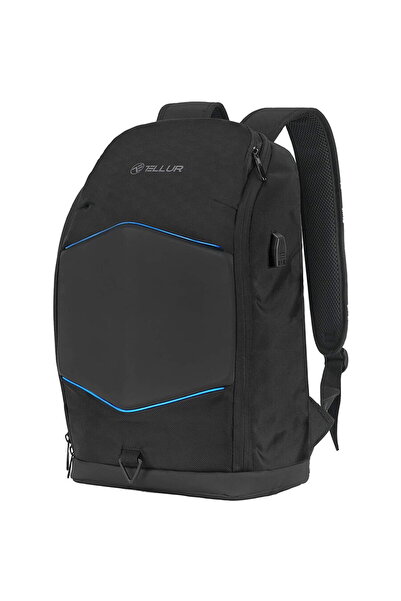 TELLUR 15.6 Notebook Backpack Illuminated Strip, USB port, black