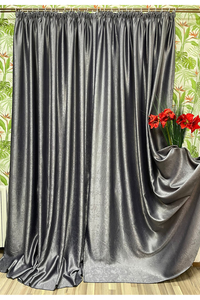 Liz Line Set of two blackout curtains, with drapes, 350x245cm, various colors...