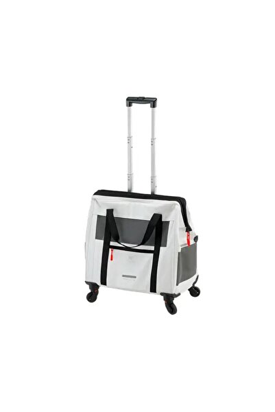 Ferplast Voyager 450 Tekerlekli Evcil Hayvan Taşıma Çantası Beyaz 46x26x48cm