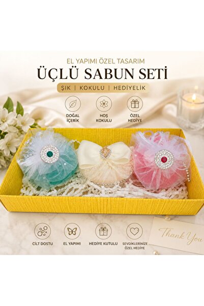 ÇEYİZLİK SÜSLÜ BOHCA SABUNU