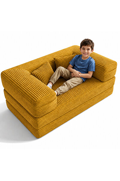 Zelis Mobilya 140x70 cm Modüler Çocuk Koltuğu - Fonksiyonel Oyun Minderi ve K...