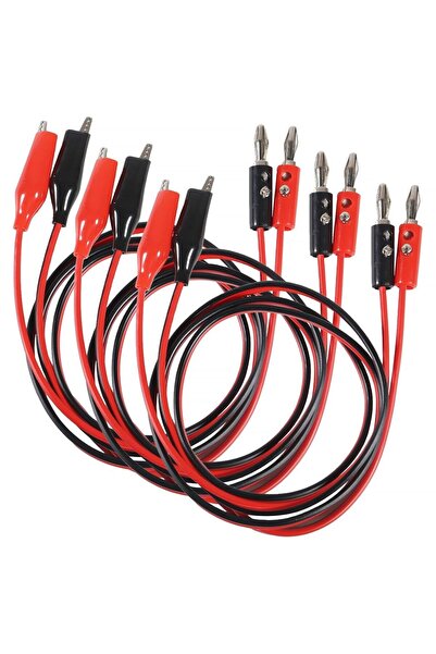 Choice 1m 3 pairs 3 pairs Banana Plug to Alligator Clip Test Lead Cable 4mm B...