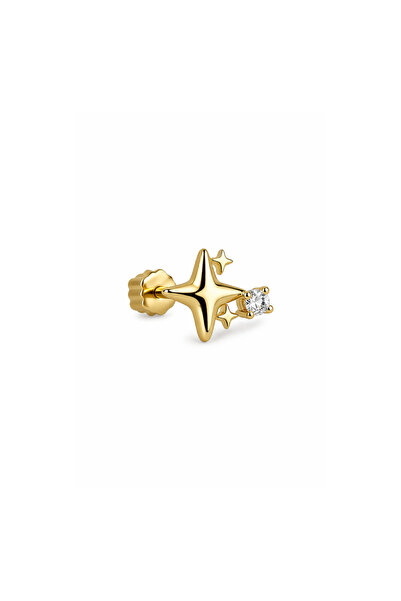 Sade Accessory Taş Detaylı Yıldız Piercing