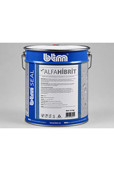 Btm BTMSEAL Alfahibrit Şeffaf 4,5 Kg Su Yalıtım Malzemesi