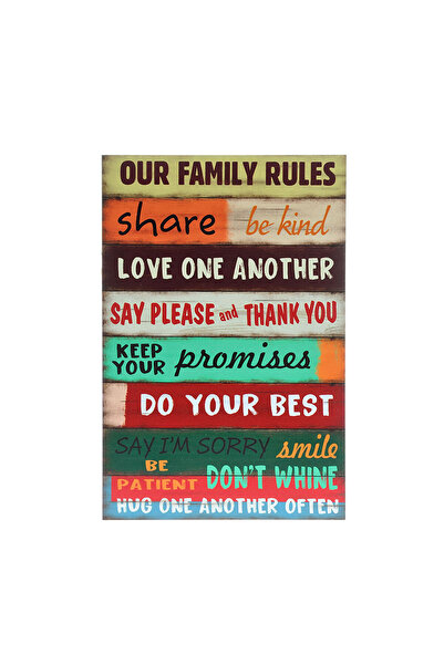 meli melo Wooden board with message