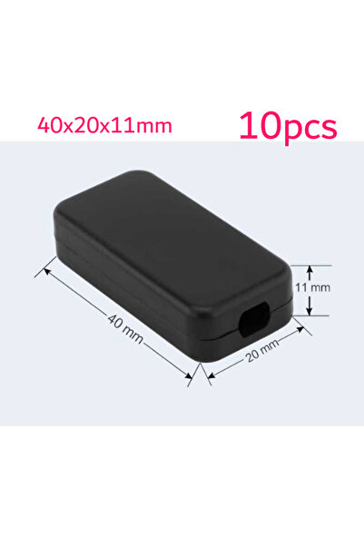 Choice 10pcs 40x20x11mm 10pcs Black ABS Junction Box 40x20x11mm Professional ...